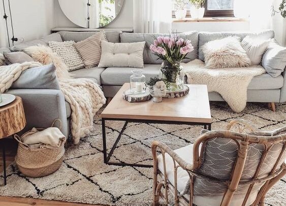 Quelles matières sont recommandées pour une ambiance cocooning ?